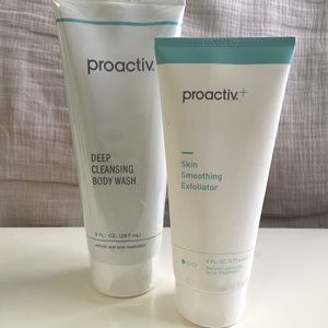 Proactive body and face wash skincare